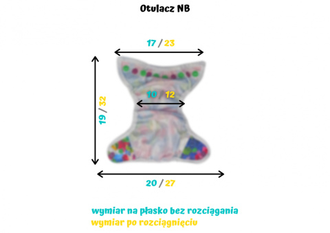 Wymiary otulacza NB Wymiary otulacza NB